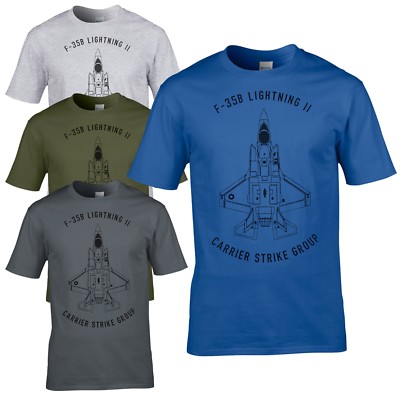 F-35B Lightning II T-Shirt Träger Strike Group Flugzeug RAF Herren Top 617 SQN 2