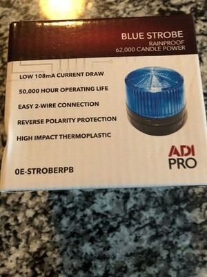 ADI PRO W BOX 0E-STROBERPB Rainproof Strobe - Blue 62,000 candle power NEW $26