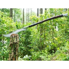 Custom Handmade Carbon Steel Blade Long Handed Machete Sword | Hunting Sword