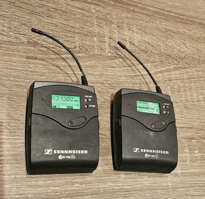 2 of Sennheiser EW 100 G2 SK100 Transmitter (518-554MHz) +Receiver As pictured 
