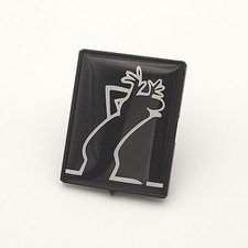 Vespa Emblem Kaskade Aufkleber Logo schwaz weiß