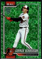 2026 Topps Series 1 Gunnar Henderson Green Holiday Easter Parallel #46
