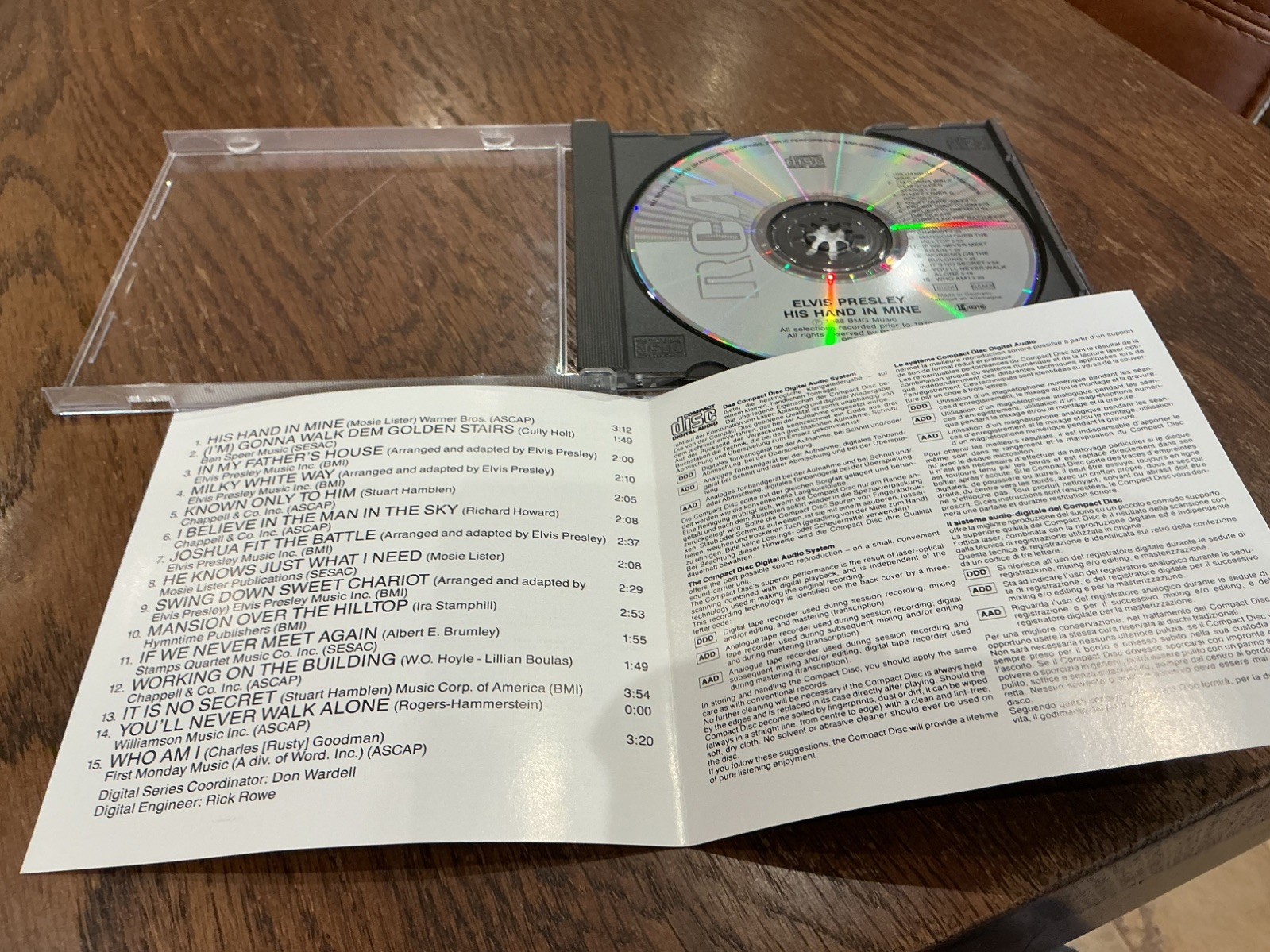 Elvis Presley His Hand In Mine cd 