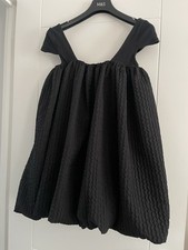 Zara Puff Ball Black Dress Size S