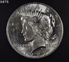 1923 Peace Dollar "CH BU"