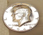 1964 Kennedy   Choice  Proof 90% Silver     Blazing Luster #625 - 5