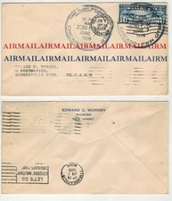 1926 AIRMAIL FIRST FLIGHT CAM 9E4 SAINT PAUL MINNESOTA TO MINNEAPOLIS BY WORDEN