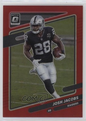 2021 Panini Donruss Optic Red Prizm 85/99 Josh Jacobs #42 15ej
