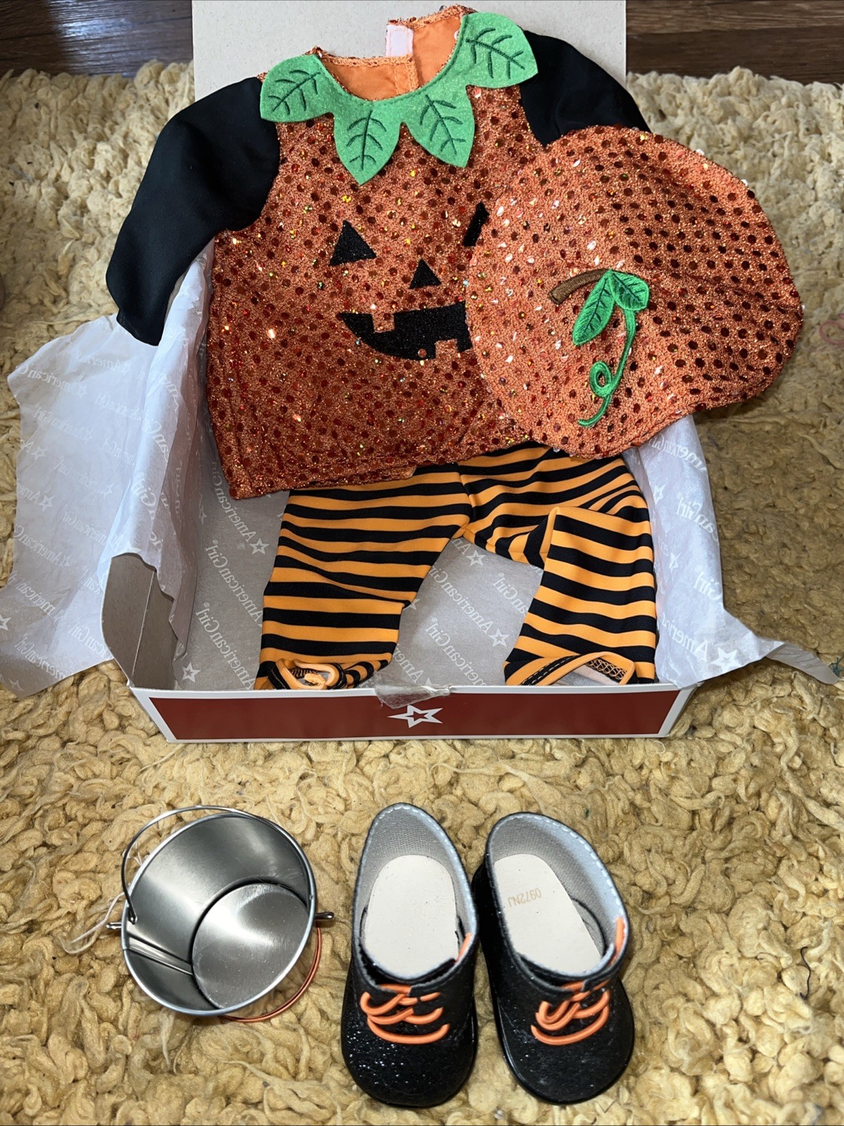 American Girl Pretty Pumpkin Halloween Costume NIB