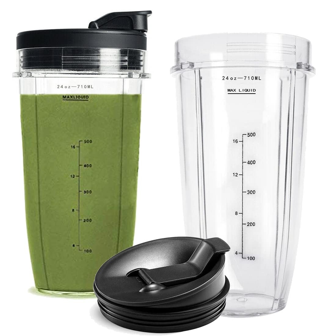 24OZ Cups BN401, SS101, BN400, BN800, BN801 For Ninja Nutri Blender, SS351, S...