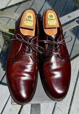Alden 990 Color 8 Shell Cordovan Plain Toe Blucher | Alden Model