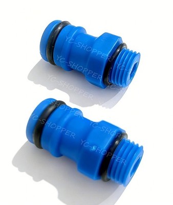 2X Garden Hose Quick Clip On Connectors for Caravan + Boat + Mobile Water Filter