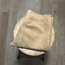 Ralph Lauren Suede Leather Western Pants Jeans Flared Cowgirl RRL Size 10 / 33"