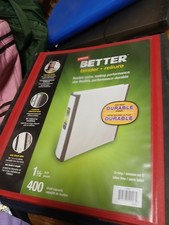 Better 3-Ring 1.5" Binder With Paper & 8 Tab Index Dividers Organize Everything 