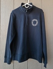 New Men's Michael Kors 1/4 Zip Pullover Sweater Size L Blue