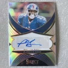 2024 Panini Select - Select Signatures Plaxico Burress #SSP-PBS Silver Prizm
