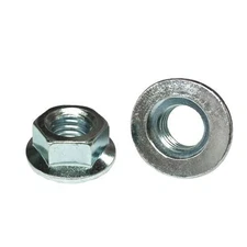 (2) M12-1.25 MM Metric Grade Class 10.9 Hex Flange Nuts JIS Fine Thread J.I.S.