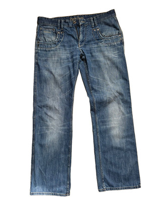 Herren Jeans Hose USA Vintage Stil Denim Vigoss Schlaghose Gr W35 L32 Hochwertig