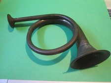 VINTAGE OLD Small Decorative BRASS FRENCH horn CHRISTMAS HOLIDAYS