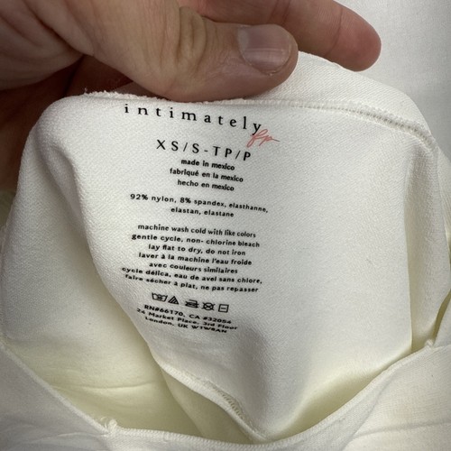 Free People Straight Away White Comfort Stretch Bra Wide Strap Size Xs/s NEW - Picture 6 of 6