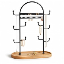 niffgaff 12.9'' Jewelry Stand Jewellery Organiser Necklace Earring Holder Nec...
