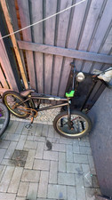 Black BMX Bike 20 in Wheels Medium Frame BMX Bars No Brakes Used collection only