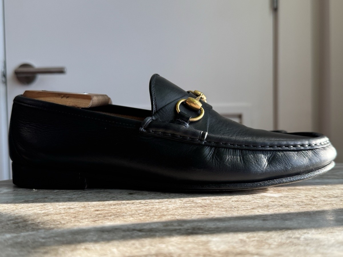 GUCCI 1953 Horsebit Leather Loafer Black Leather 9.5/10 US $1000 Brixton Jordaan GUCCI 1953 Horsebit Leather Loafer Black Leather 8/8.5 US  main image 3