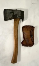 Vintage True Temper Tommy Axe With Original Leather Sheath