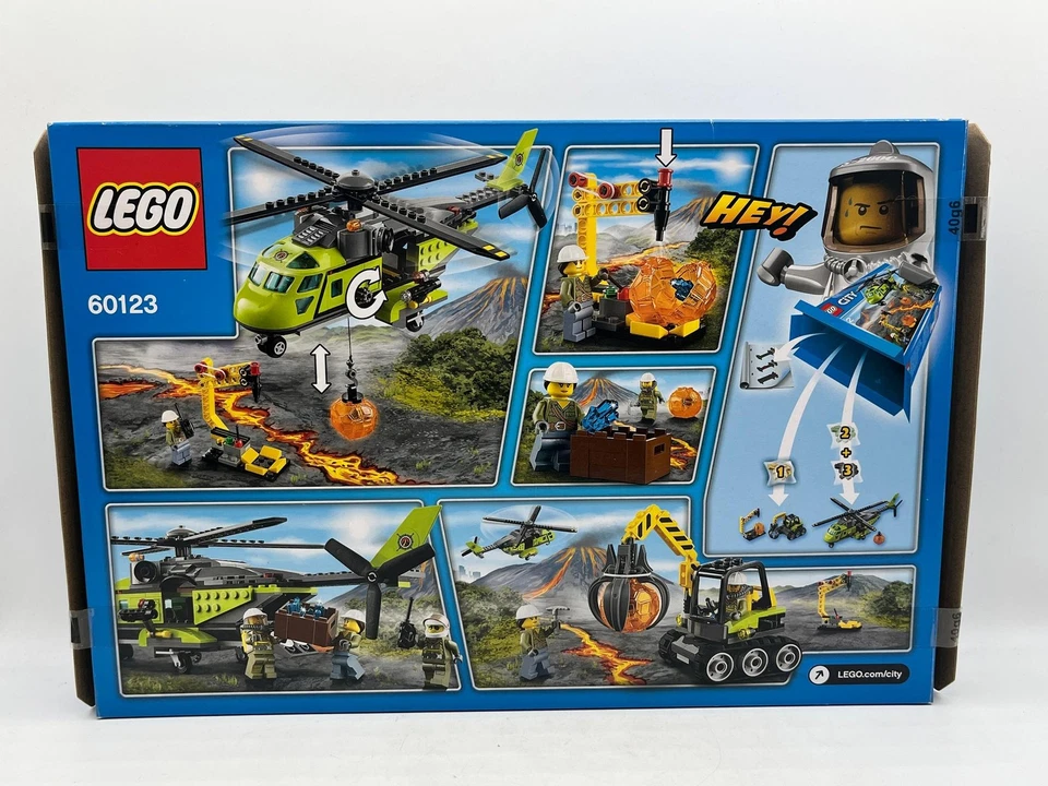 Lego City - Volcano Supply Helicopter 60123 - Sealed - Image 2 of 2