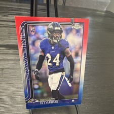 Topps 2025 Chrome Malaki Starks Rookie #347 Baltimore Ravens NFL Football