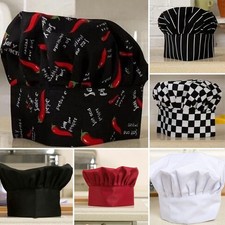 Chef Cook Pro Adjustable Soft Comfy Cap Elastic Kitchen Baker Quality 16cm Hat