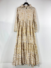 Robe marathi MES DEMOISELLES femme taille 36 manches longues plissée évasée maxi