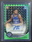 JASE RICHARDSON 2025-26 BOWMAN CHROME AUTO GREEN GEOMETRIC REFRACTOR RC 18/99