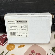 Fusebox RTA062030B 20Amp B CURVE RCBO TYPE A NEW