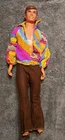 Mattel Barbie Ken Doll 1968 Vintage, Brown-Haired, Blue-Eyed, 70's Clothing
