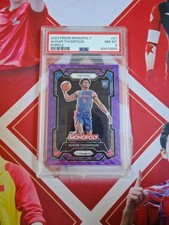 2023-24 Panini Prizm Monopoly Base Purple Wave Prizm Rookie Ausar Thompson PSA 8