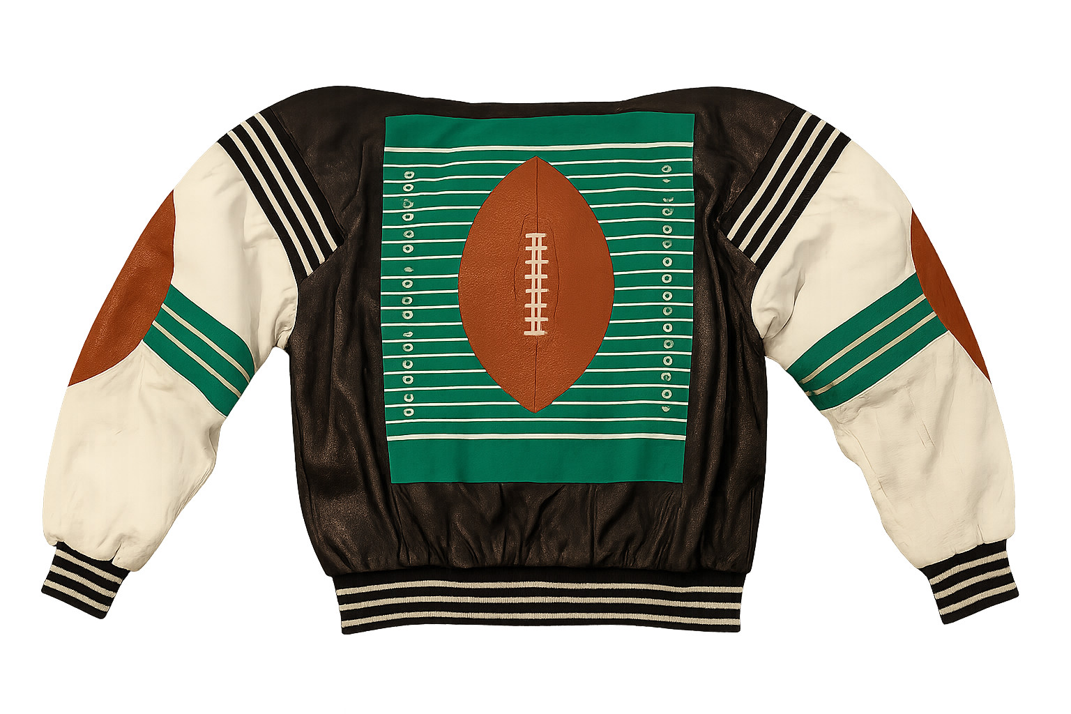 🏈 VINTAGE 90's MICHAEL HOBAN FOOTBALL WHEREMI LEATHER JACKET Men’s XL/XXL