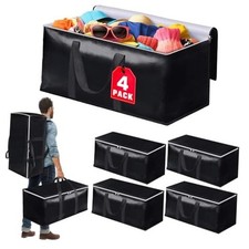 Heavy-Duty  Extra Capacity Moving Bags with Backpack Straps, 25 Gal - 93L 4