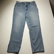 Abercrombie Fitch 90s Straight Ultra High Rise Jeans Women s Light Wash