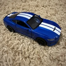 1/38 Scale Ford Mustang Shelby GT350 Model Car Diecast Vehicle Toy Blue White