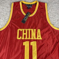 VINTAGE W/Tags Steve & Barry Yao Ming 11 China Basketball Olympic Jersey Men XL