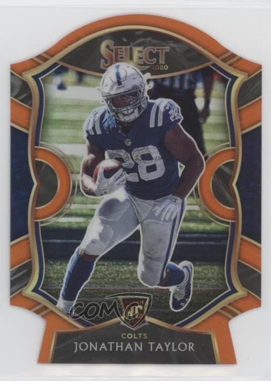 2020 Panini Select Concourse Orange Prizm Die-Cut Jonathan Taylor #53 0jk3