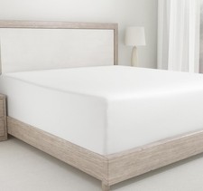 California Design Den King Size Fitted Sheet Antique White, Deep Pocket Soft ...