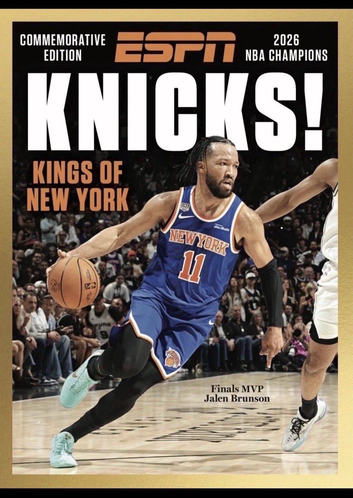 ESPN Knicks 2026 NBA Champions Commemorative Edition Magazine Jalen Brunson