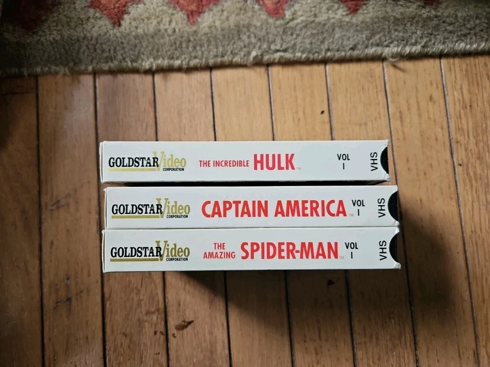 Goldstar Video: Marvel VHS 3 pack - Spider Man Vol. 1 , Captain America, Hulk - Image 3 of 3
