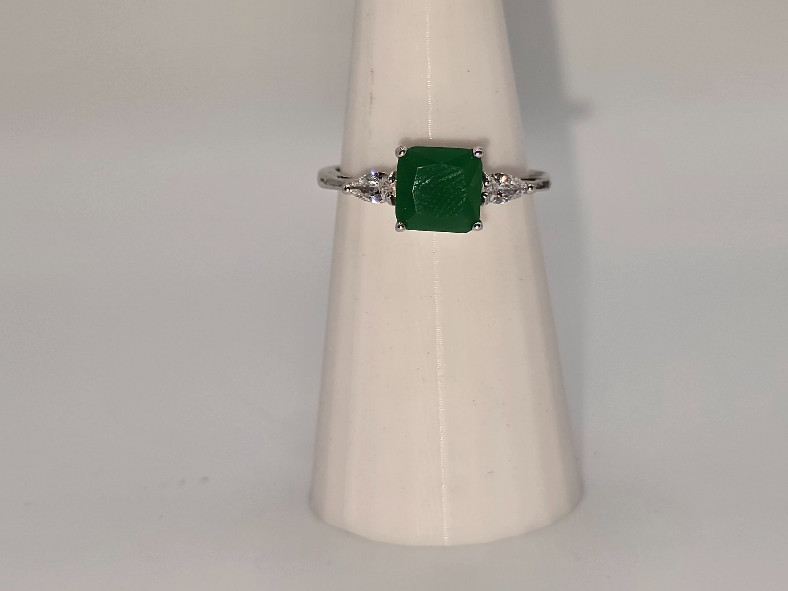 Bomb Party Ring Size 11 RBP3887 Can't Deny The Glam - Lab Grown Green Jade!