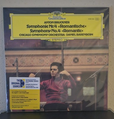 Barenboim CSO Bruckner Symphony No. 4 Romantic Sealed DG Original Source Vinyl 