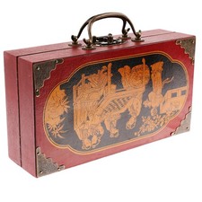 Hölzerne Antike Chinesische Schachfiguren Set Brettspiel Familie Freizeit