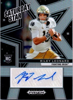 2025 Panini Prizm #SSS-RLD Riley Leonard Saturday Stars Autographs Hyper