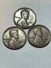 1944 P 1945 P 1946 P Circulated Lincoln Wheat Cent Penny Set- Actual Coins